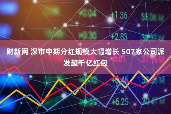 财新网 深市中期分红规模大幅增长 507家公司派发超千亿红包
